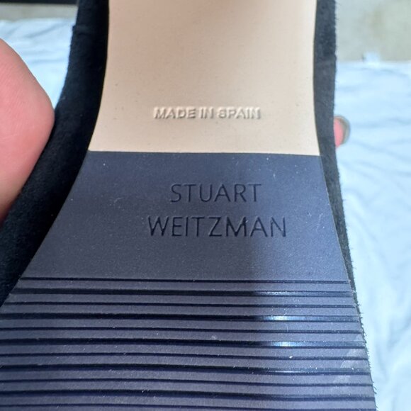 NIB Stuart Weitzman Eloise 90 Black Suede Knee-High Boots – Size 9M - Picture 8 of 9